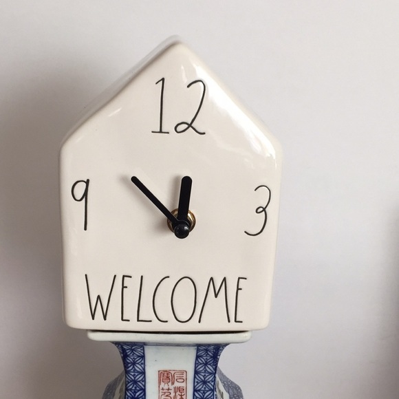 Rae Dunn Welcome clock - Picture 1 of 7